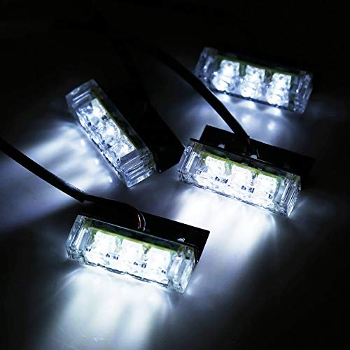 12 V 4x3LED Strobe Flash Light Emergenza Avvertimento Auto Polizia Strobe Faro Lampada 3 Modalità Bianco 12 V 4x3LED Strobe Flash Light Emergenza Avviso Auto Polizia Strobe Faro Lampada 3 Modalità