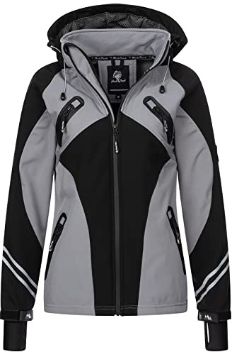 Rock Creek Softshelljacke Damen Outdoor Windbreaker D-466 | Wasserabweisende Übergangsbekleidung, funktionale Wanderjacke für Frauen, Camping, Freizeit und wechselhaftes Wetter