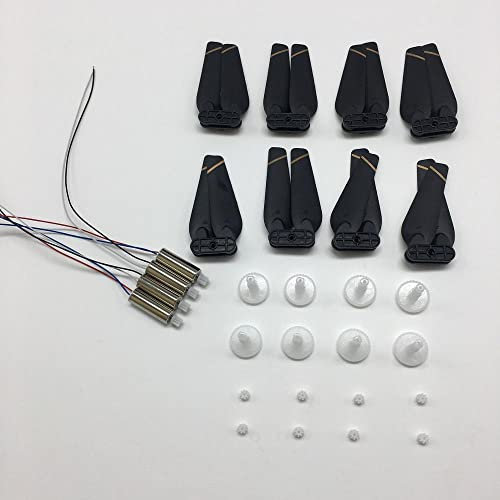 GzxLaY [Fernbedienung Spielzeugteile] V4 rc. Drohne 4k. HD WiFi FPV Quadcopter Hubschrauber Ersatzteile Arm Propeller Motoren Klingen Guard Getriebe Zubehör - sievironmentell freundliche Materialien