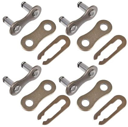 Fgnuay Chaîne de vélo à Vitesse Unique/maillons manquants de la chaîne de vélo, 4 Paires