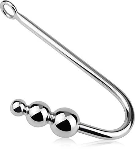Gancho Anal Masturbación Juguete Sexual, Plug Anal Bondage Juguete Juego Neutro Cuerda Gancho Set 3 Bolas Acero Inoxidable Masturbador Anal Vaginal Para Hombres Y Mujeres