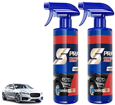 3 In 1 Auto Schnellbeschichtungs Spray, Nano Reparaturspray Für Auto, 500ml Auto Keramik Beschichtungs Spray, Car Coating Spray,Auto Keramik Beschichtungs Spray, Auto Kratzer Nano