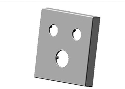 Sanibox Abdeckrosette Design Q aus Kunststoff verchromt 120 x 120 x 30 mm zum formschönen Abschluss der Installation - passend für alle Ortwein Original Saniboxen 3