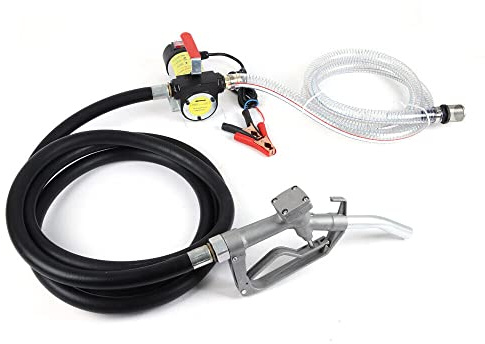 45/50/60L diesel bombas de combustible, bombas de combustible eléctricas autocebantes, 12 V/230 V, bomba de combustible autocebante para estaciones de servicio móviles con manguera de PVC (12 V 45