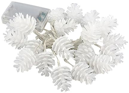 Alipis Led Zapfen Lichterkette Mit Bunten Led Kabellos Batteriebetrieben Ohne Batterien Wetterfeste Weihnachtsdekoration Für Innen Und Außen Festliche Zapfen Lichterkette