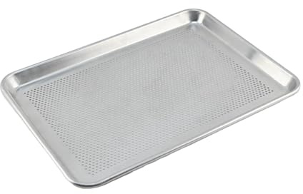 Teglia Forata, Teglia Pizza con Fori, Teglia Forno, Teglia Rettangolare, Teglia Verdure per Feste, 46x33 cm