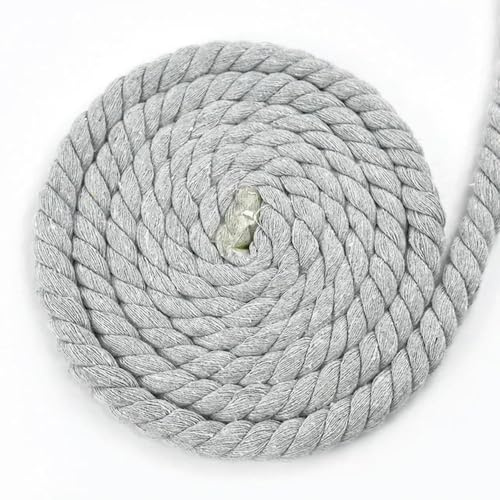 5/10 m, 12 mm, 3 Anteile, gedrehtes Baumwollseil, gewebtes Geflecht, Kordel, Tasche, Kordelzug, dekoratives Makramee-Seil, Nähzubehör