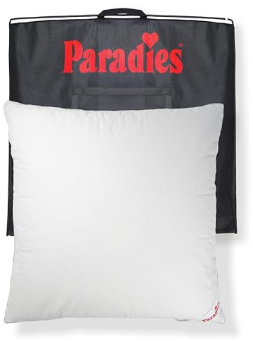 PARADIES Enten-Daunenkissen 80x80 cm - 1.150g Eloise medium Bio - mittelfestes Kopfkissen 80x80 Daunen mit RDS zertifizierten Entenfedern und -daunen
