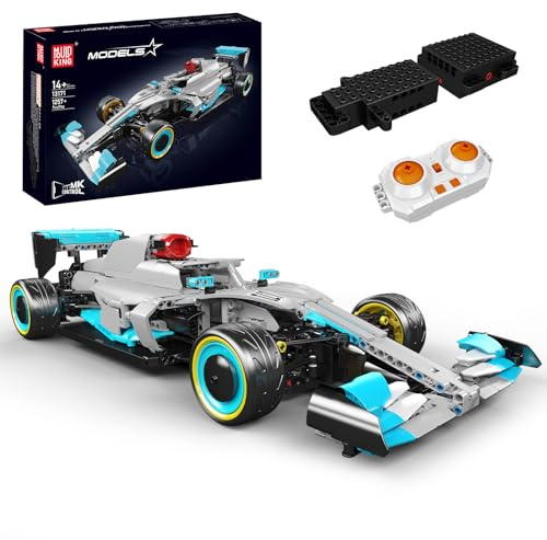 Mould King 13171 Technik Sportwagen Bausteine Modell, 1257 Teile Ferngesteuerter Rennwagen Bausatz mit Fernbedienung und App Dual Control, Ferngesteuertes Auto Bauset als Spielzeug/Geschenk