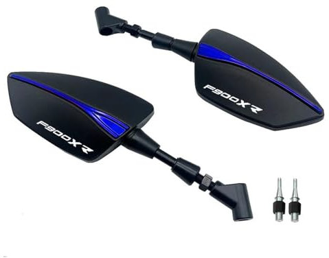 Motorradspiegel Rückspiegel Für BM&W F900R F900XR Motorrad Verstellbare Rückspiegel Seitenspiegel(Blau,For F900XR)
