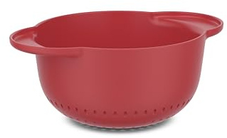 Mepal - Colador Chef it - Fácil drenaje - Base antideslizante para un mejor agarre - Apto para lavavajillas - Colador de cocina - 1500 ml - Coral