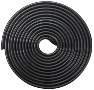Ruayia Kantenschutz Gummi 5M für Bleche 1.5mm, Kantenschutzprofil Selbstklebend EPDM U-Form Selbstklebend für Autotüren Metallplatten Türen Fenster Glasplatten - Schwarz
