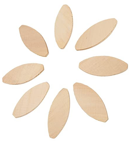 Fafeicy 100pcs Wood Biscuits Woodworking Wood Biscuit, Wood Joining Biscuit Joining Biscuits Beechwood Oval Joiner Biscuits for Joining Wood Pieces 0# 10# 20# (20#)