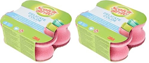 Scotch-Brite, Esponja de Fregar, Rosa - Paquete de 4 Unidades