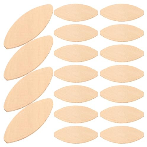 TIDTALEO 100piezas Biscotes De Madera Para Proyectos De Carpintería Conectores Ovalados Para Ensamblaje De Muebles y Accesorios De Carpintería Fabricados Madera Robusta Precisión