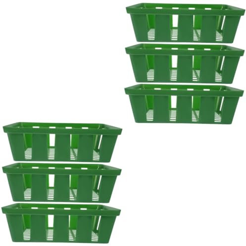 ibasenice Lot De 2 Paniers Ronds pour Pépinière Fournitures De Jardin Légumes Matériau PP 3 Pièces X 2