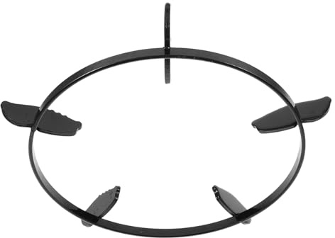 Tofficu Iron Wok Support Ring for Gas Stove with Non-slip Design Compact and Sturdy Household Wok Rack Pan Holder Suitable for Pots in Kitchen Cooking