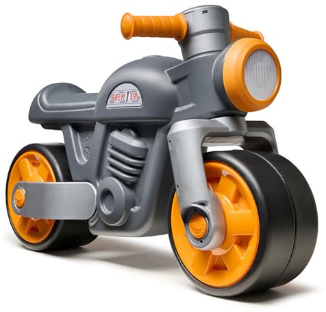Falk Laufrad Motorrad ab 1 Jahr I Kinder Laufrad & Motorrad Spielzeug mit Hupe & leisen Rädern I Robustes Kinderfahrzeug aus recyceltem Kunststoff I Geschenk zum 1. Geburtstag