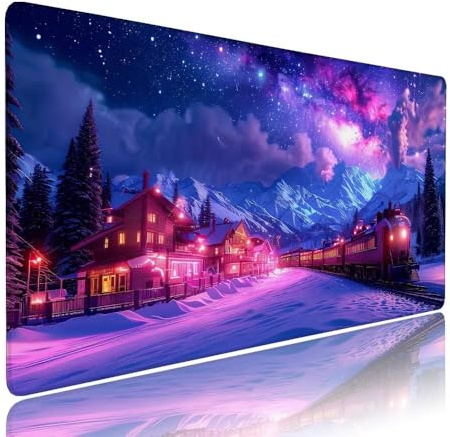 Alfombrilla de Mouse para Juegos, Viola, XXL, Antideslizante, Impermeable, Diseño de Sogno, Extendido, Grande, 1000x400x3mm, para PC, Laptop, Ufficio, Famiglia d-979