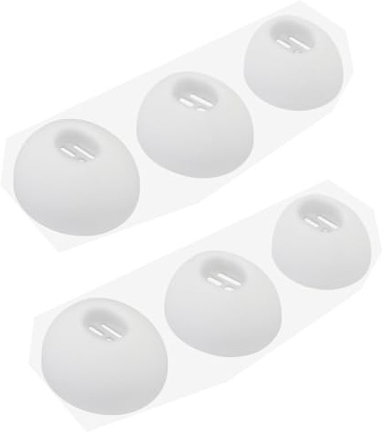 6 Pairs Replacement Ear Tips Earbuds for OPPO Enco Air2 Pro, Silicone Rubber Earbuds Gel Earplug for OPPO Enco Air2 Pro Buds TWS Tips (White)