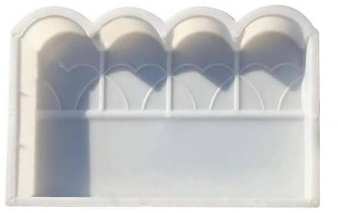 MAGICLULU Moule de Clôture en Plastique pour Jardin, Bordure de Pelouse en Ciment, Moule à Pavés de Béton DIY pour Allée Extérieure et Aménagement Paysager, Facile à Nettoyer et