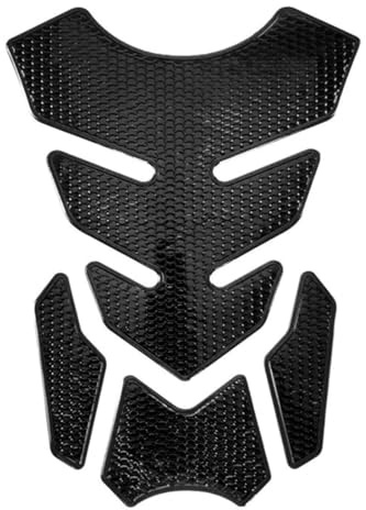 Leiwee Protezione Serbatoio Moto in Carbonio, Adesivo Moto 3D Antigraffio, Adesivi Universali per Moto, Pelle Adesiva per Serbatoio, Proteggi da Graffi e UV (Nero)