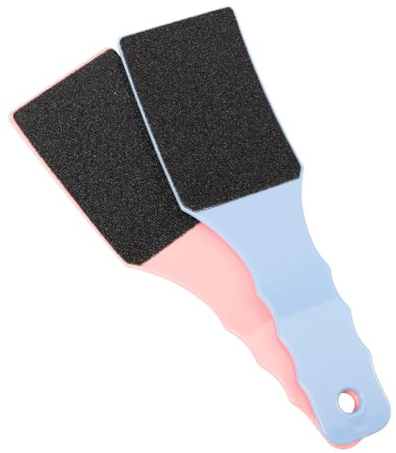 Angoily Doppelseitige Fußraspeln mit Ergonomischem Griff aus Ps Manuelle Hornhautfeile zur Hautpflege 2 Stück für Pediküre