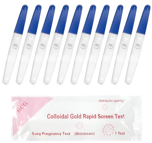 10 Pièces Test De Grossesse Précoce Teste De Grossesse Ultra Precoce | Précis et Fiable, Emballage Individuel, Sûr et Hygiénique, Portable et Facile à Utiliser