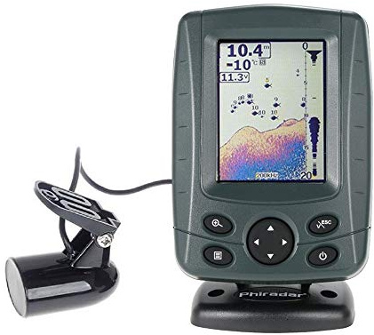 JOYWEE FF688C 3.5 Phiradar Color LCD Boat Fish Finder 200KHz/83KHz Dual Sonar Frequency 80M 240ft Detection Muti-language Auto zoom