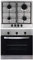 SIA 60cm Stainless Steel Single Electric True Fan Oven & 4 Burner Gas Burner Hob