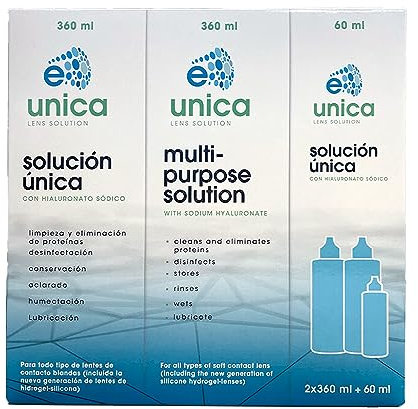 E-Única - Solution Unique pour tous types de lentilles de contact souples
