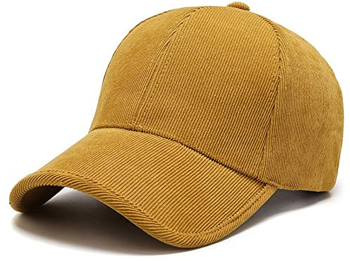 Ciamlir Basecap Herren Army Green Cord Baseball Cap Für Männer Frauen Solid Color Snapback Hip Hop Caps Bone Trucker Hat,Gelb,56-60Cm