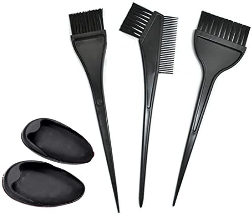 5 Pièces Kit Coloration Cheveux, Outil de Teinture avec Couvre-oreillesPliant pour les Réutilisable Cheveux Et Brosses, Cheveux de Pratique Coiffure Outils Pour Coloration Cheveux Décolorante