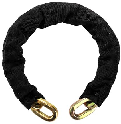 Yarlung 2 Feet Hardened Steel Security Chain, 10KS 3/8 Thick Heavy Duty Square Link Chain for Bikes, Motorcycles, Protected from Prying, Sawing, and Cutting