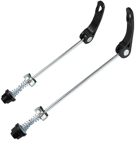 EASYKEENECOM 1 Pair Quick Release Bolts, Bike Quick Release Skewer Front Rear Hub Ultralight Bicycle Quick Release Wheel Nuts Front