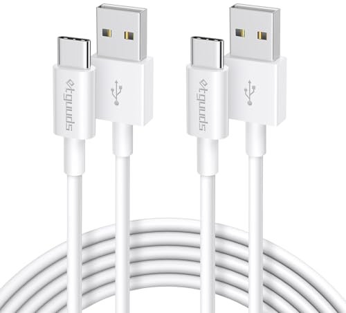 etguuds USB C Charger Cable for iPhone 17 16 15 Pro Max, 1M 2Pack USB A to USBC Cable 3.1A Fast Charging USB C Lead for iPhone 17 16 15 Samsung Galaxy S24 S23 S20 S10 S9 S8 Note 10