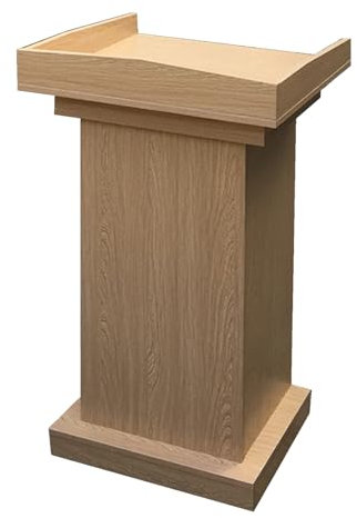 CMYUN Rednerpult Stehpult Rednerpultständer für Klassenzimmer Und Kirchen, Rednerpultständer aus Massivholz mit 2 Ablageflächen, Rednerpulttische für Hochzeiten/Podiumskanzel, 108 cm Hoch
