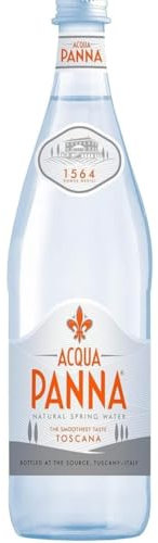 750ml glass bottles Natural Mineral Water by Acqua Panna (Pack of 6)- OPD GOODS