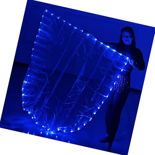 LED Light Worship Dance Flag With Telescopic Poles Semicircular Design Praise Banners For Celebration And Beach Vacation Praise Flag