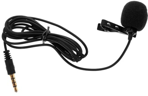 GALPADA Omnidirectional Lapel Microphone Wired Lavalier Mic for Podcast Recording Interview Vlog Remote Teaching with Wear-resistant Cable and Clear Sound Capture
