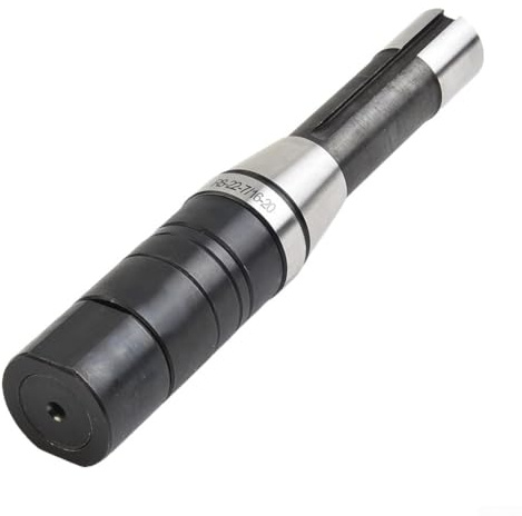Zilimontt Albero di fresatura con gambo R8 per fresa a ingranaggi da 22 mm, fresa a faccia e seghe da taglio, filettatura 7/16-20, finitura ossidata nera, lunghezza 189 mm, compatibile con R8 Too