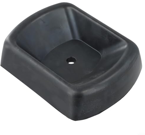 Calzo de rueda de gato para remolque, tapón de goma resistente, estabilizador de rueda de 6 pulgadas con agujeros de drenaje, paquete de 2 para caravana, barco, caravana (1 unidad)