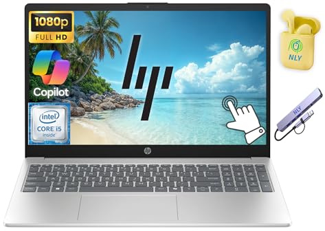 HP 15.6 FHD Touchscreen Business Laptop Computer, Intel 8-Core i3-N305 Processor, 16GB RAM 512GB Storage (256GB SSD+256GB Docking Set), Windows 11, AI Copilot, NLY Earphones, Moonlight Blue