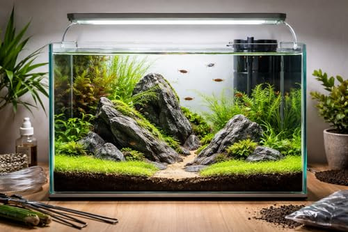 florari Wasserpflanzen-Set für ein Aquarium von 200 Liter - 10 Bunde und 10 Töpfe