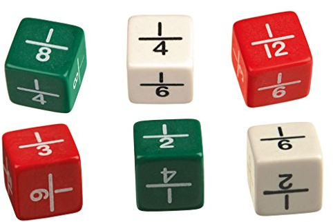 6 Bruchrechen-Würfel im Set, Bruchrechnen lernen, Rechenwürfel für Mathe | Wiemann Lehrmittel