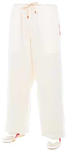 wu designs Pantaloni da Allenamento in Cotone (Leggero) Kung Fu e Tai Chi - Yoga Pantaloni Bianco 165