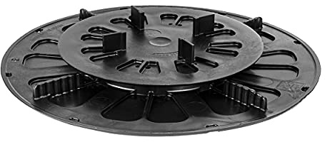 Gartenwelt Riegelsberger Premium justerbart stållager för terrassplattor plattlager stödfot terrassbärare vridfot plattstöd stödfot höjdjustering 19–27 mm | 52 st. (1 kartong)
