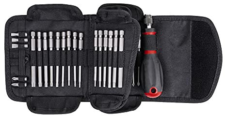 STIER Jeu de tournevis avec lames de rechange 38 pcs, support 1/4, embouts Phillips, Torx, Pozidriv, à 6 pans, à fente