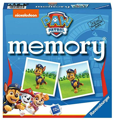 Ravensburger - Jeu Educatif - Grand memory® - Pat'Patrouille - Jeu de paires et de mémoire - 72 cartes - Adultes et Enfants à partir de 4 ans - 20743