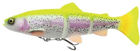 Savage Gear 4D Line Thru Trout - Gummiforelle Gummifisch, Farbe:Lemon Trout, Länge/Gewicht/Schwimmverhalten:20cm / 93g / langsam sinkend